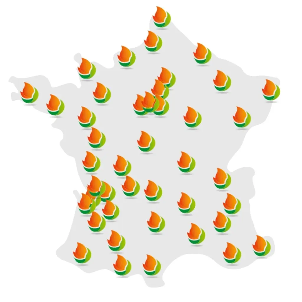 Carte des dépots Brazeco